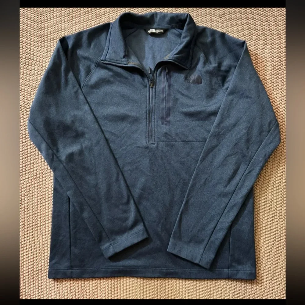 The North Face Men Blue Pullover Sweater winter‎ Jacket Long Sleeve Size Large